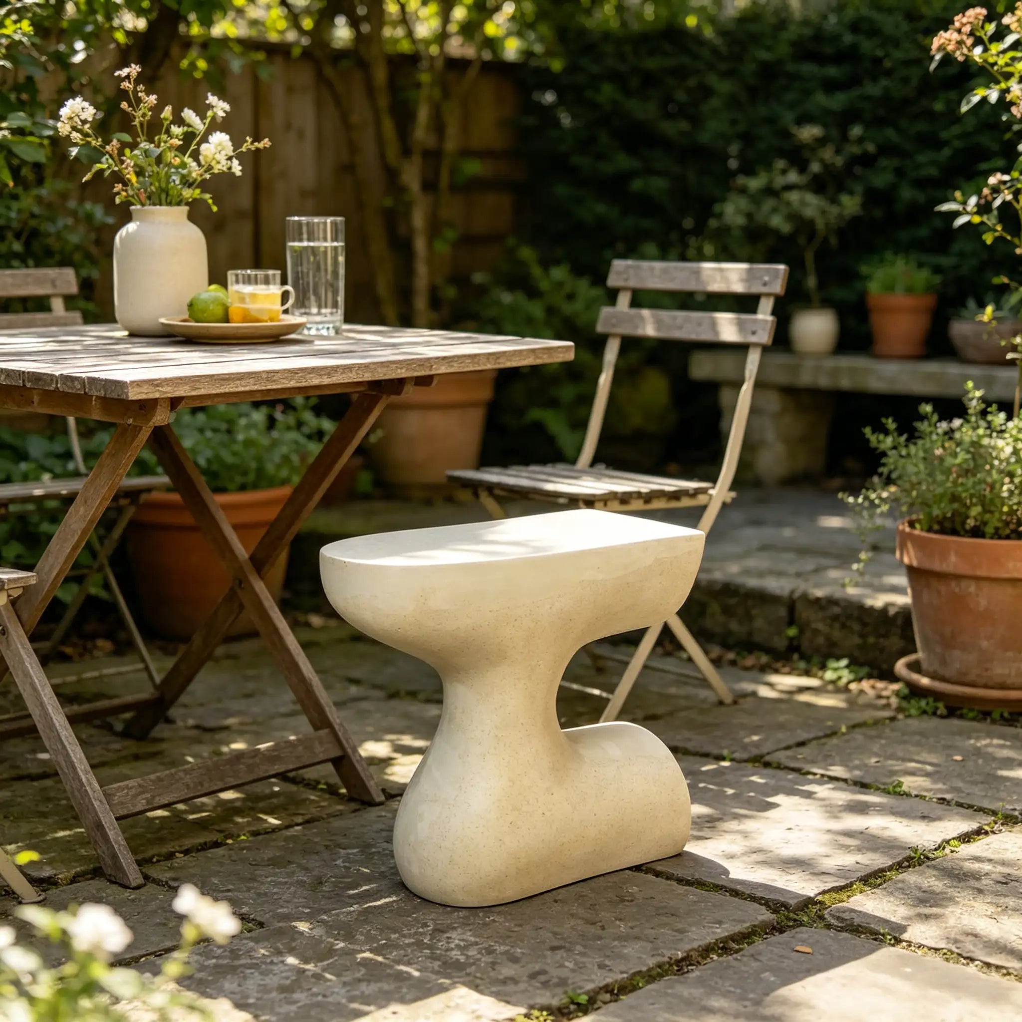 Forma Nature-Inspired Sculptural Stool Artful Multi-Use Statement Piece