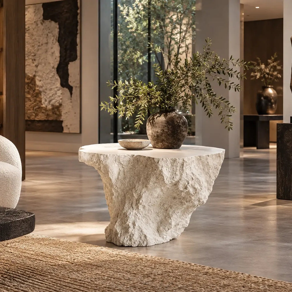 Silent Escarpment — Sculptural Stone-Form Functional Art
