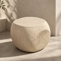 Stillwater Form Sculptural Stone-Look Side Table