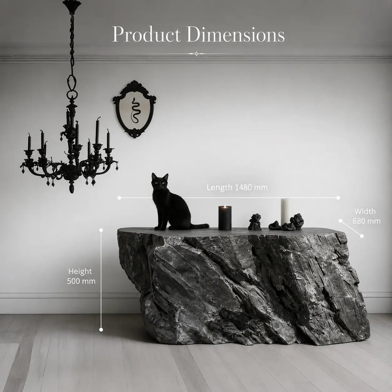 Black Rock — Sculptural Coffee Table & Space Statement - JART TEAM