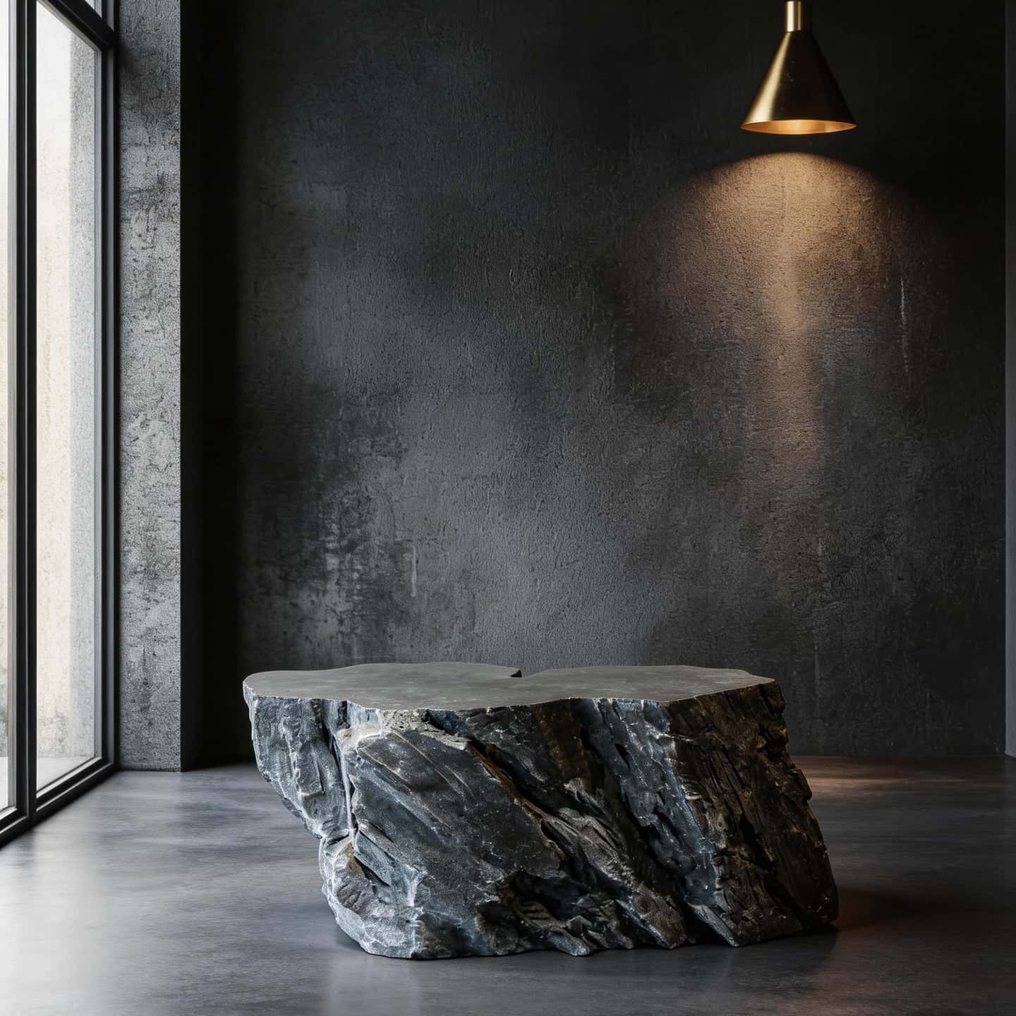 Black Rock — Sculptural Coffee Table & Space Statement - JART TEAM