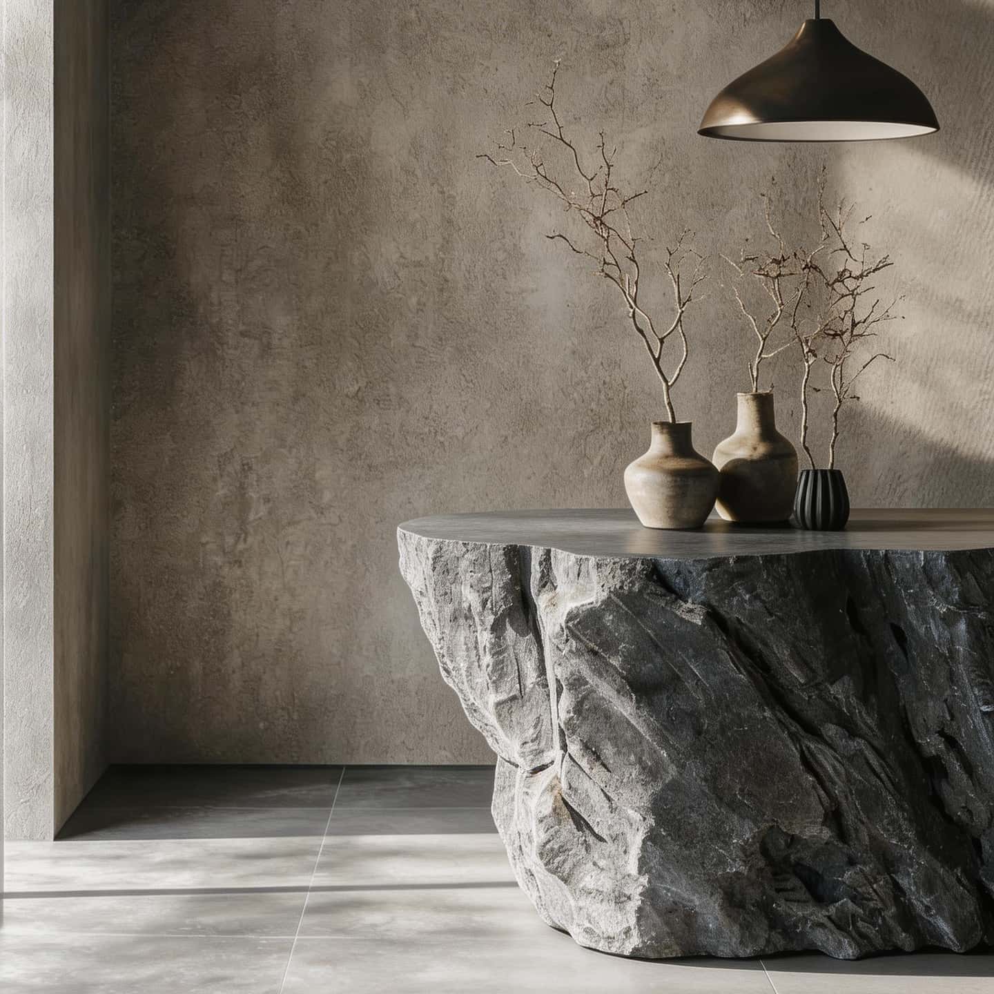Black Rock — Sculptural Coffee Table & Space Statement - JART TEAM
