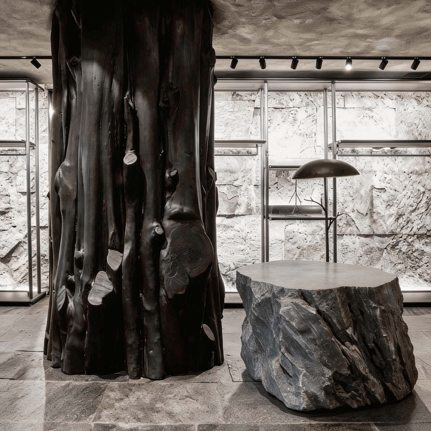 Black Rock — Sculptural Coffee Table & Space Statement - JART TEAM