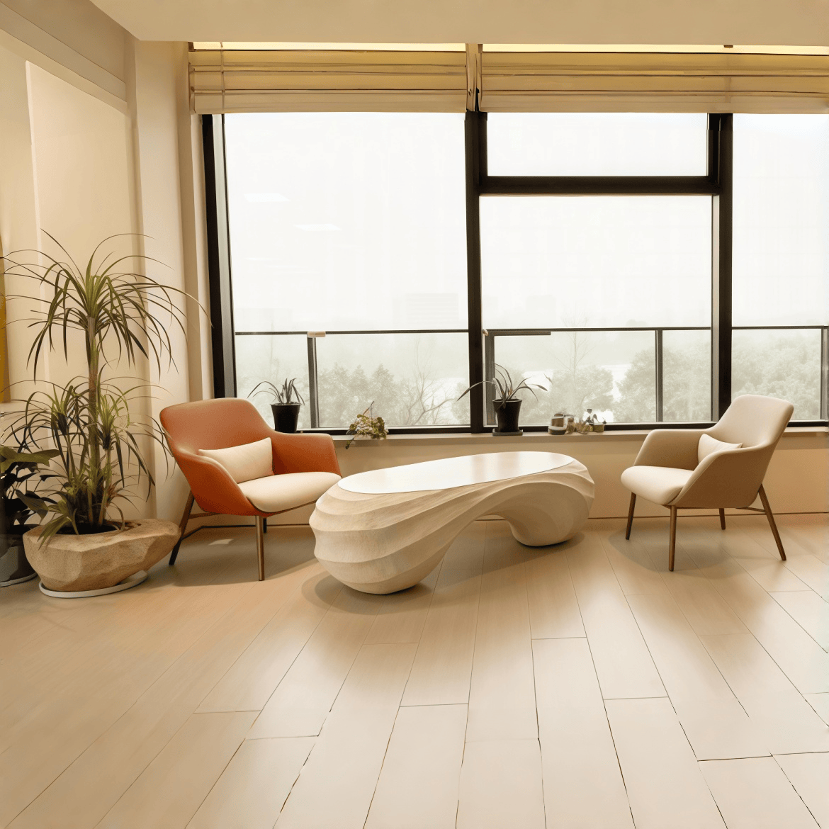 Flow Rhythm – The Coffee Table of Graceful Curves - JART TEAM