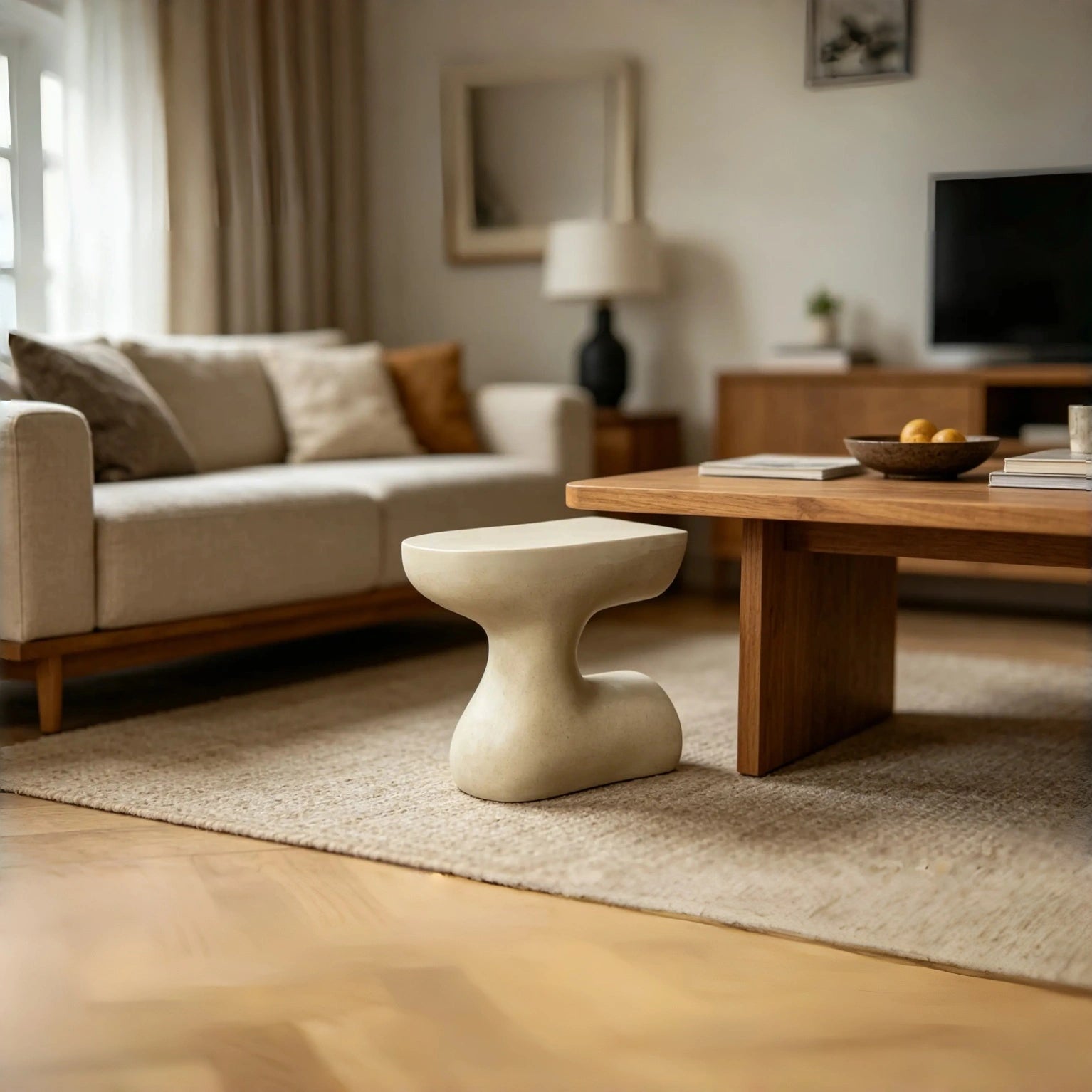 Forma Nature - Inspired Sculptural Stool Artful Multi - Use Statement Piece - JART TEAM
