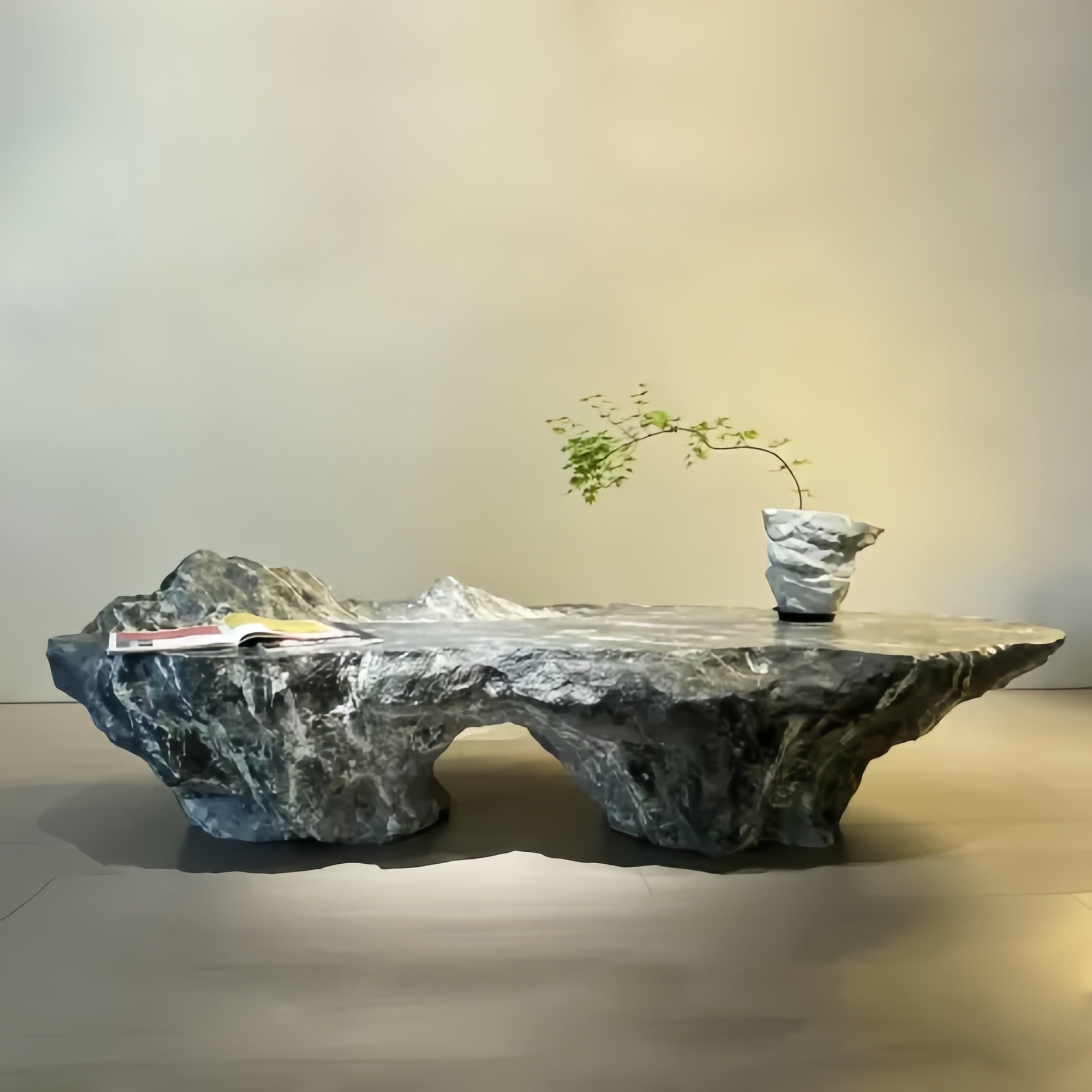 Mountain Stream – Coffee Table Evoking Nature’s Serenity - JART TEAM
