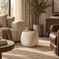 Pebble Echo – Sculptural Stone-Look Side Table - JART TEAM