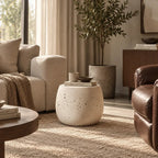 Pebble Echo – Sculptural Stone-Look Side Table - JART TEAM