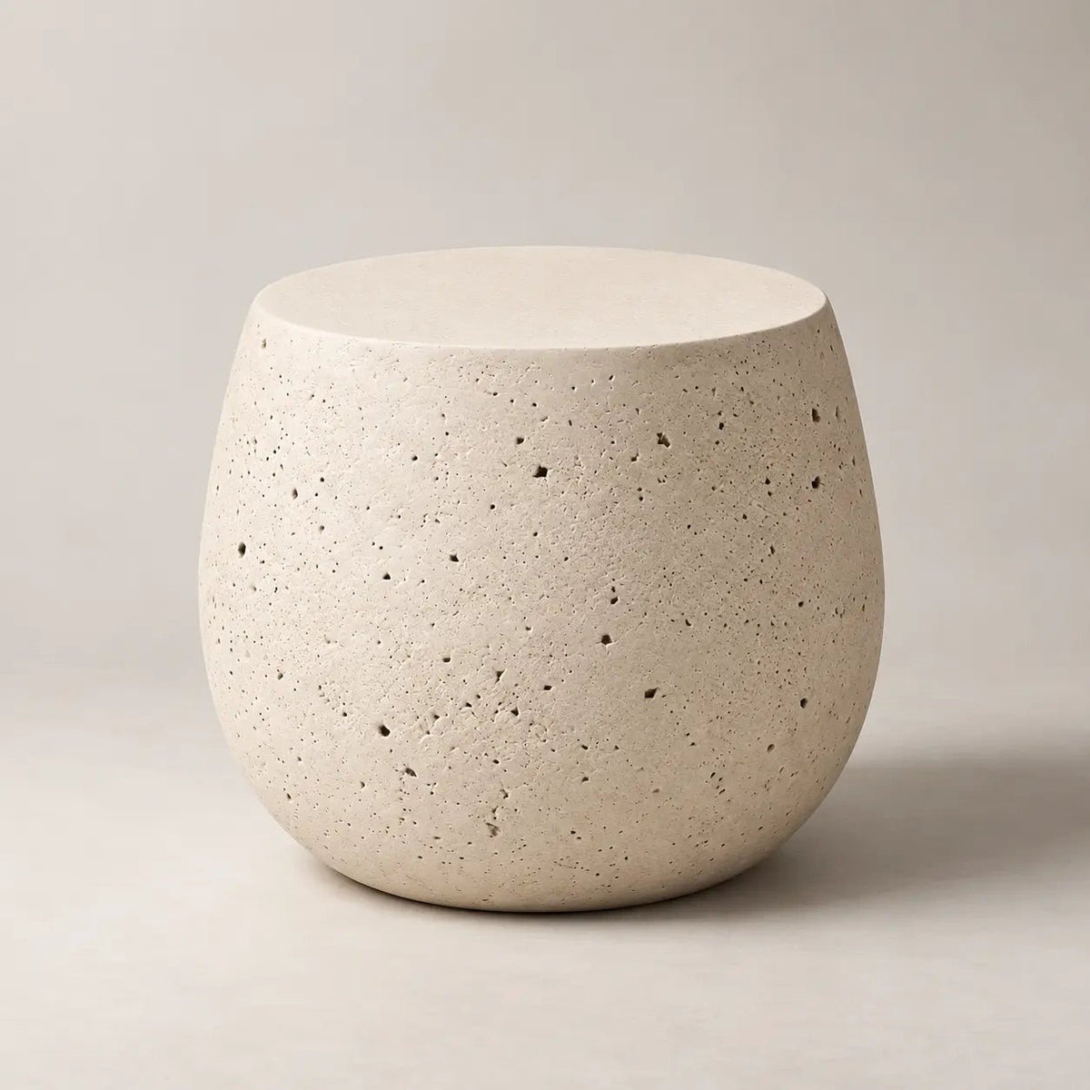 Pebble Echo – Sculptural Stone-Look Side Table - JART TEAM