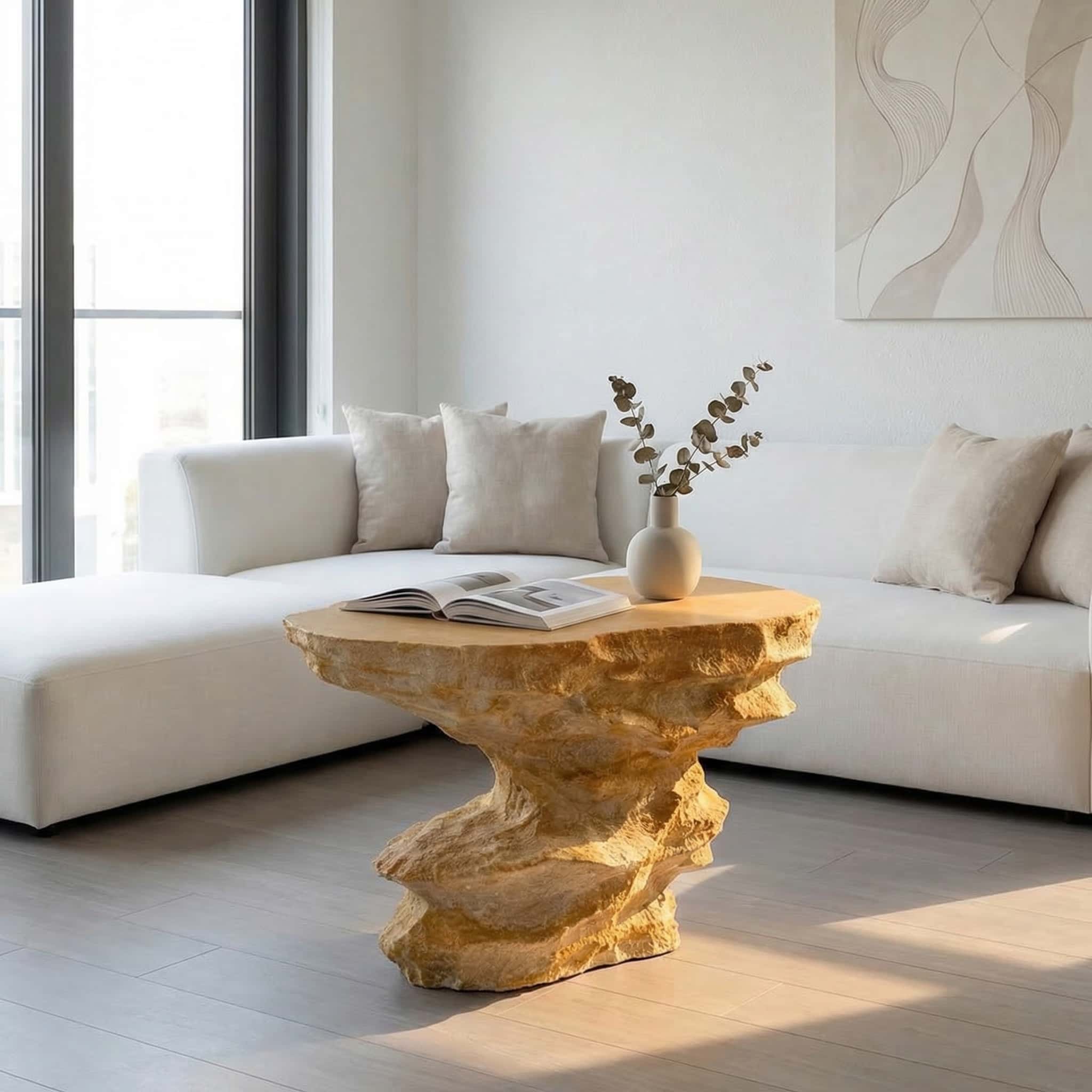 Sand Dune – Coffee Table with Natural Sandstone Texture - JART TEAM