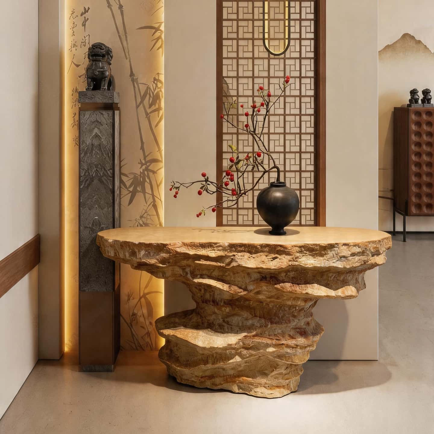 Sand Dune – Sculptural Stone - Inspired Table Collection - JART TEAM
