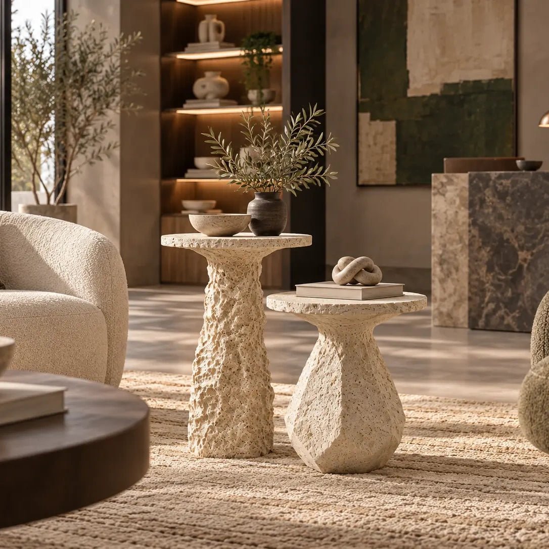 Tidal Vestiges — Sculptural Side Table Set Inspired by Erosion - JART TEAM