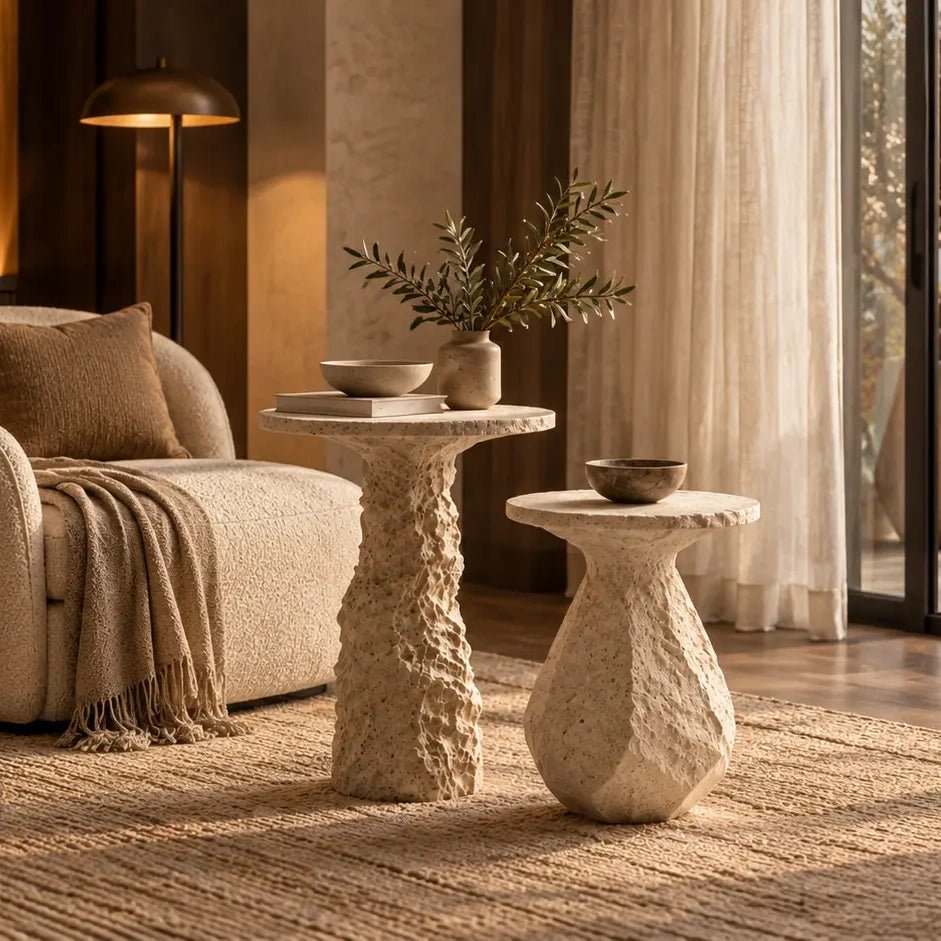 Tidal Vestiges — Sculptural Side Table Set Inspired by Erosion - JART TEAM