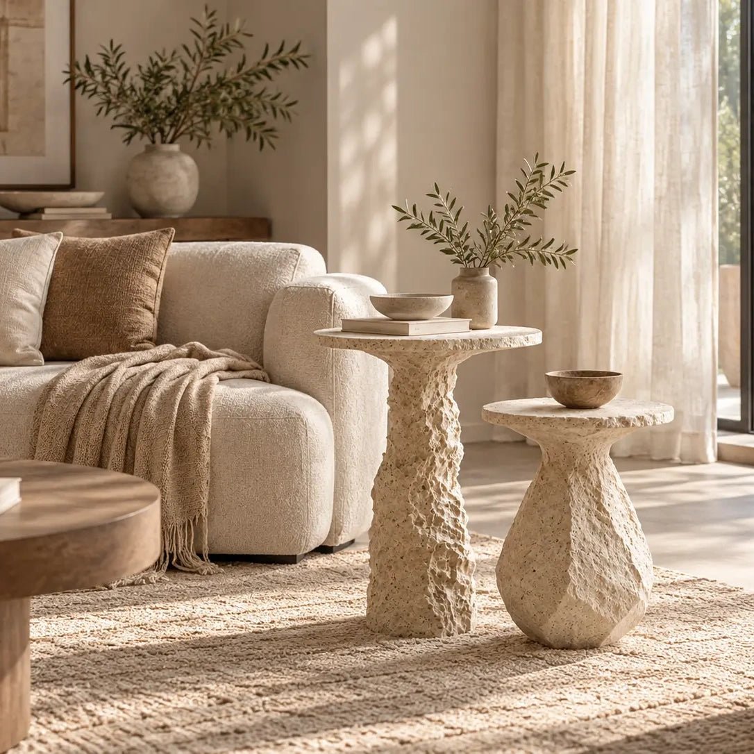 Tidal Vestiges — Sculptural Side Table Set Inspired by Erosion - JART TEAM